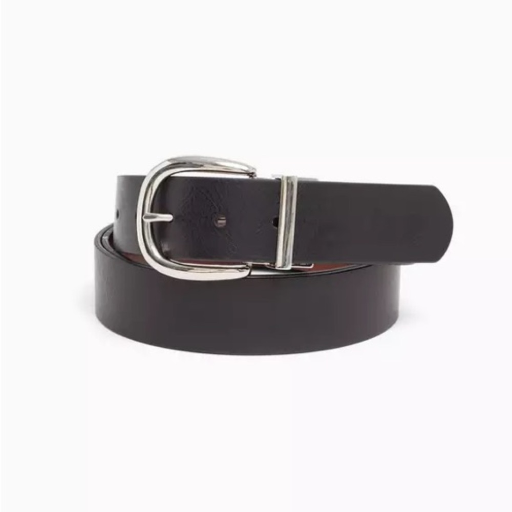 Torrid Black Brown 1.5'' Reversible Denim Belt Size 3